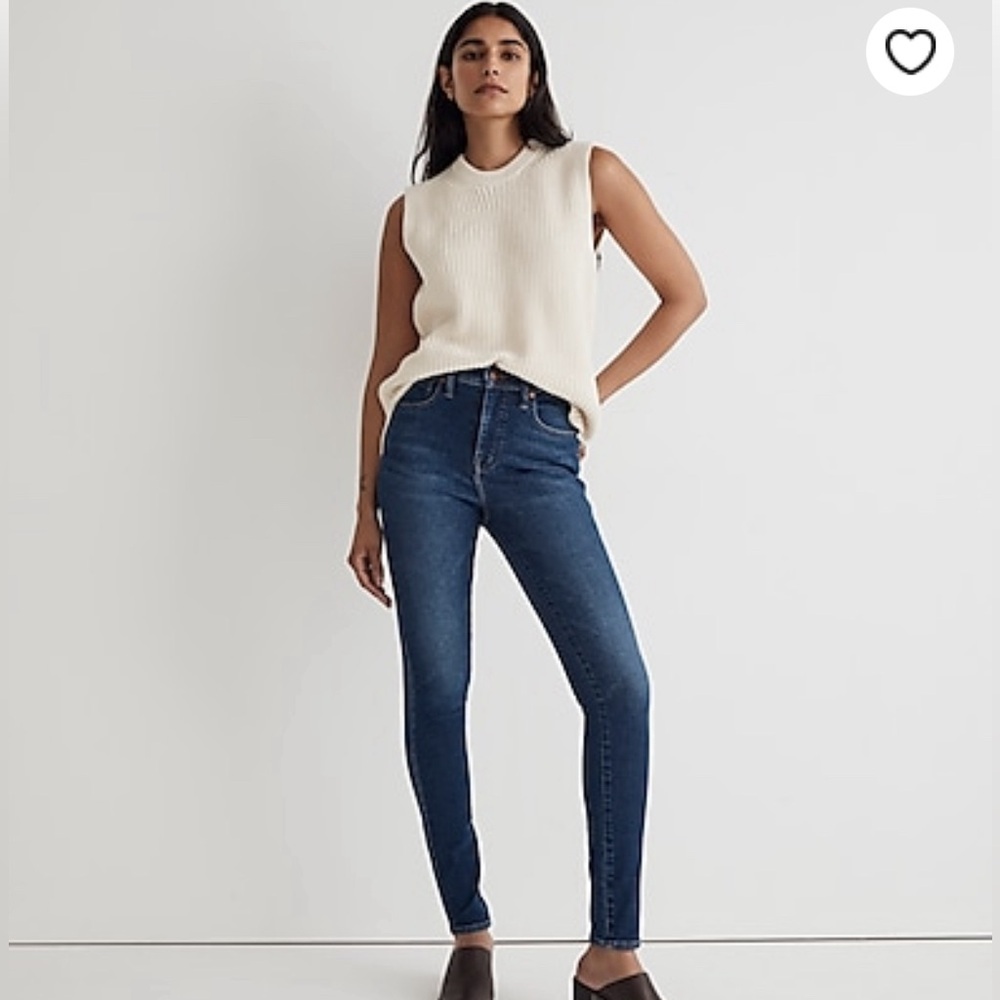 Madewell - 10" High-Rise Skinny Jeans - Smithley Wash - NWT